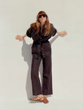 Sun Strider Linen Utility Jacket - Black