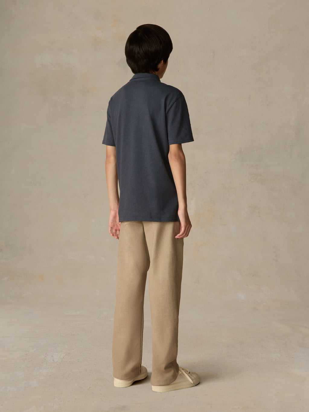 Big Kids Sunwashed Tee Polo - Dune Navy