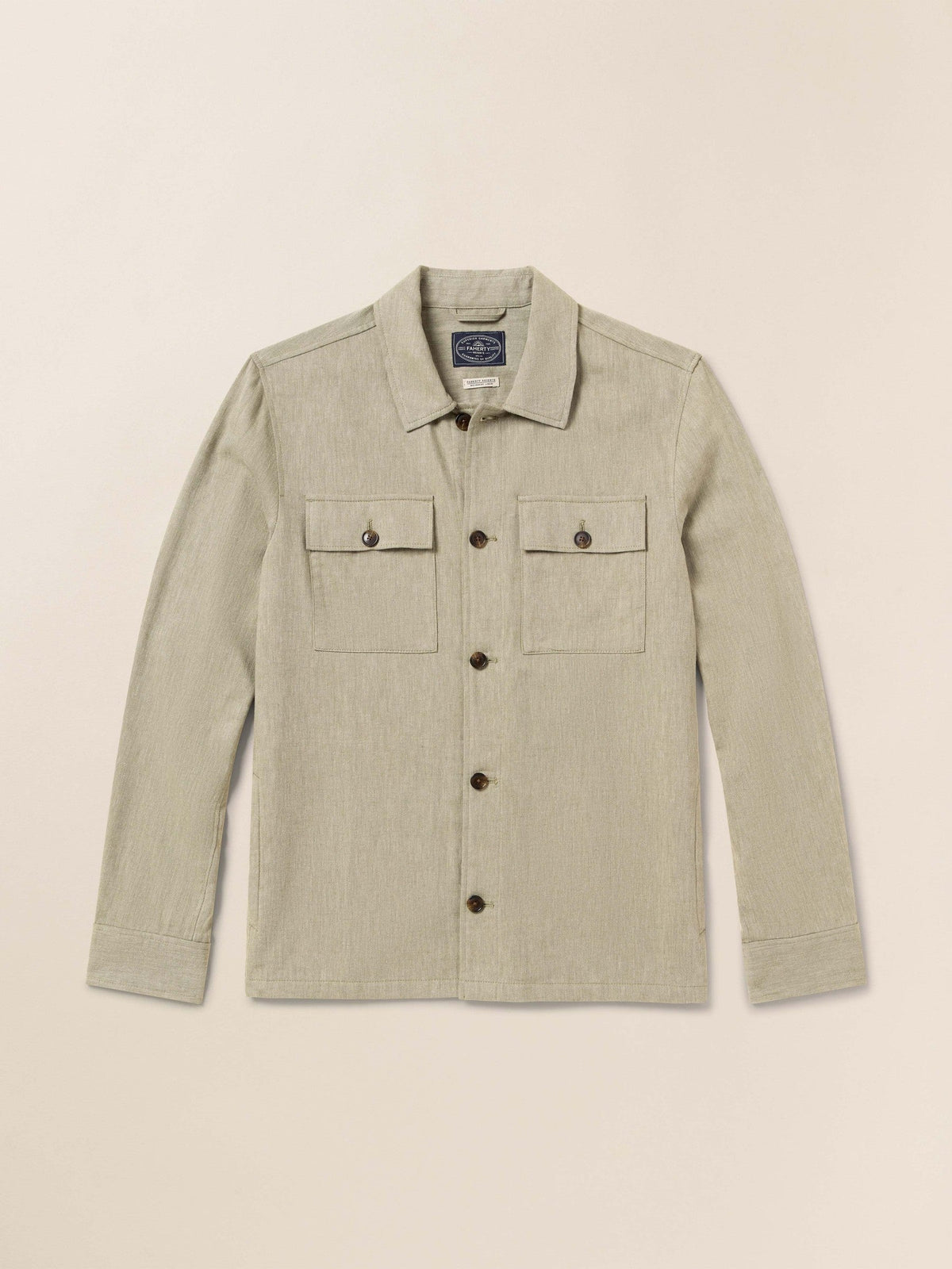 Movement Linen Shirt Jacket - Sage Cliff