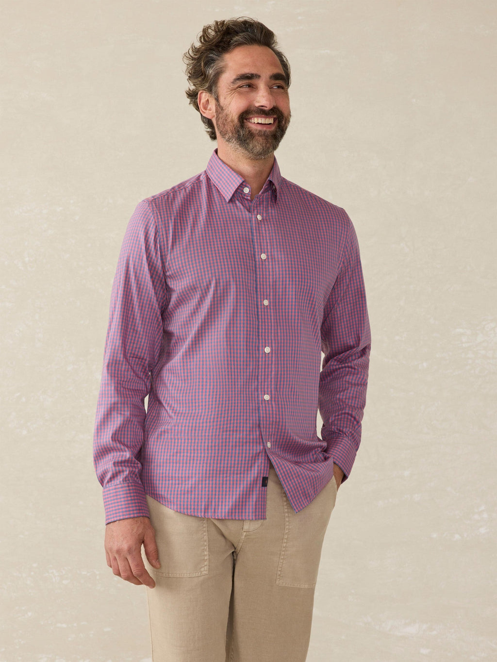 The Movement Shirt (Tall) - Blue Rose Gingham