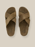 Men's Low Tide Suede Slide - Olive