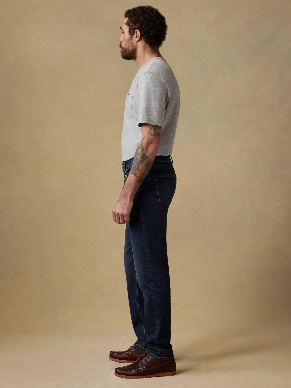Stretch Terry Indigo 5-Pocket Pant - Belmar Coast Wash