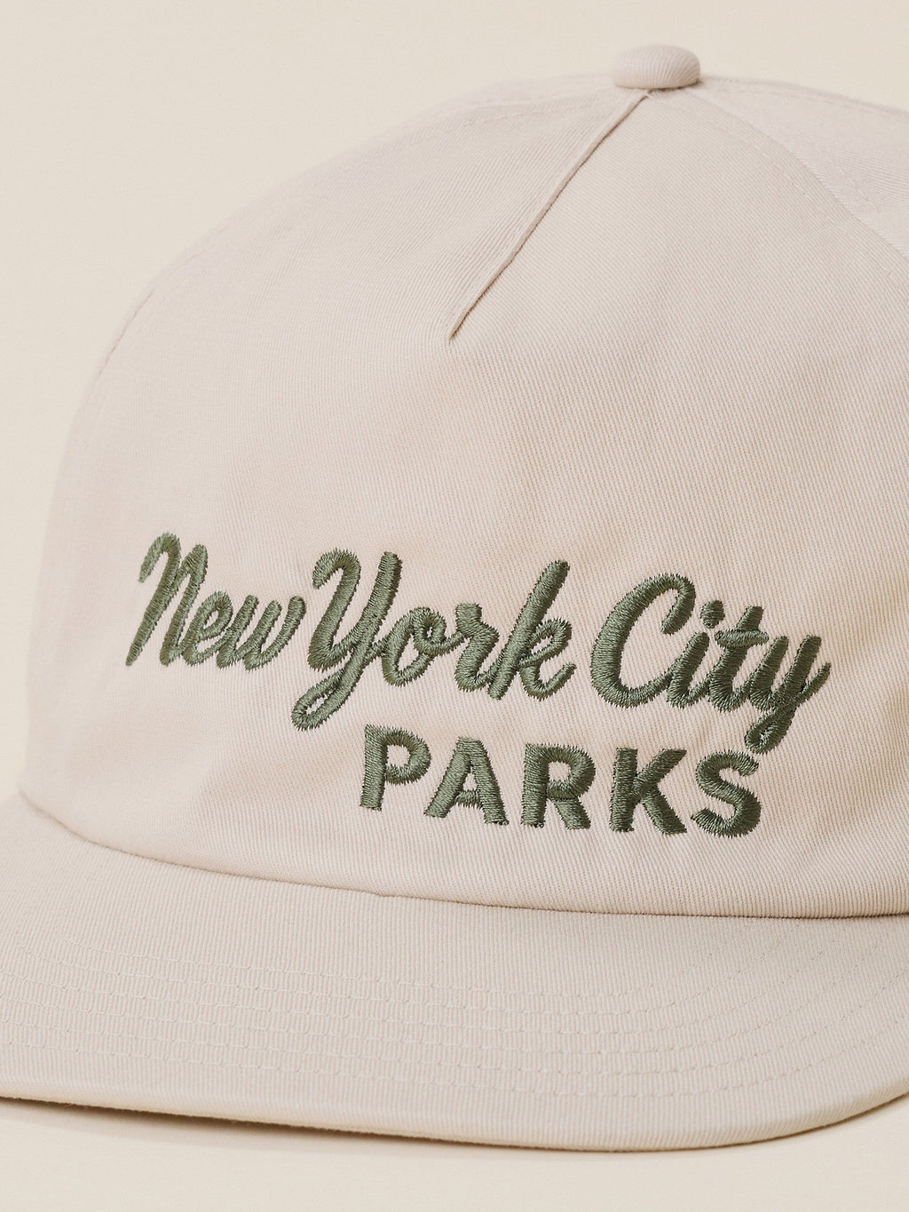 Faherty x Parks Project NYC Parks Pinch Front Twill Hat - Khaki