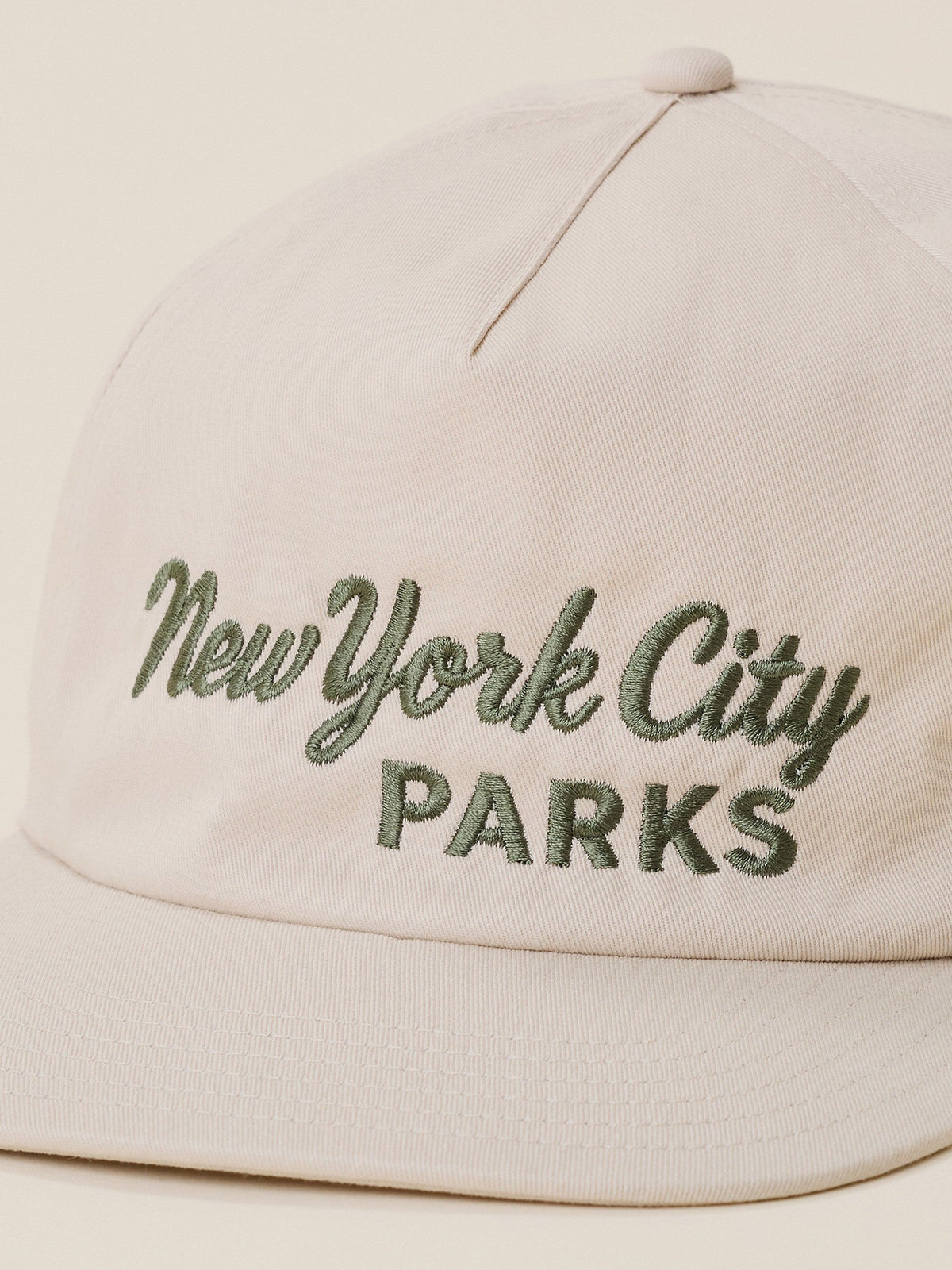Faherty x Parks Project NYC Parks Pinch Front Twill Hat - Khaki