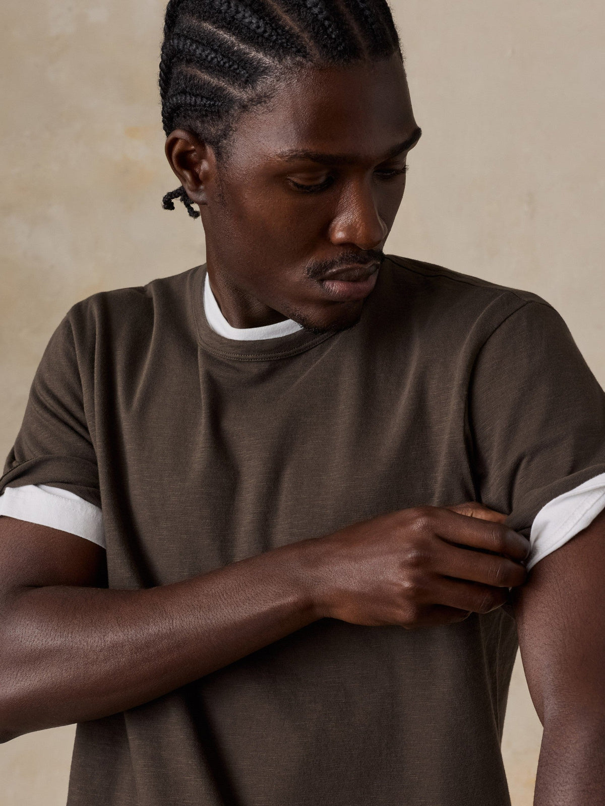 Sunwashed Regenerative Tee - Coast Brown