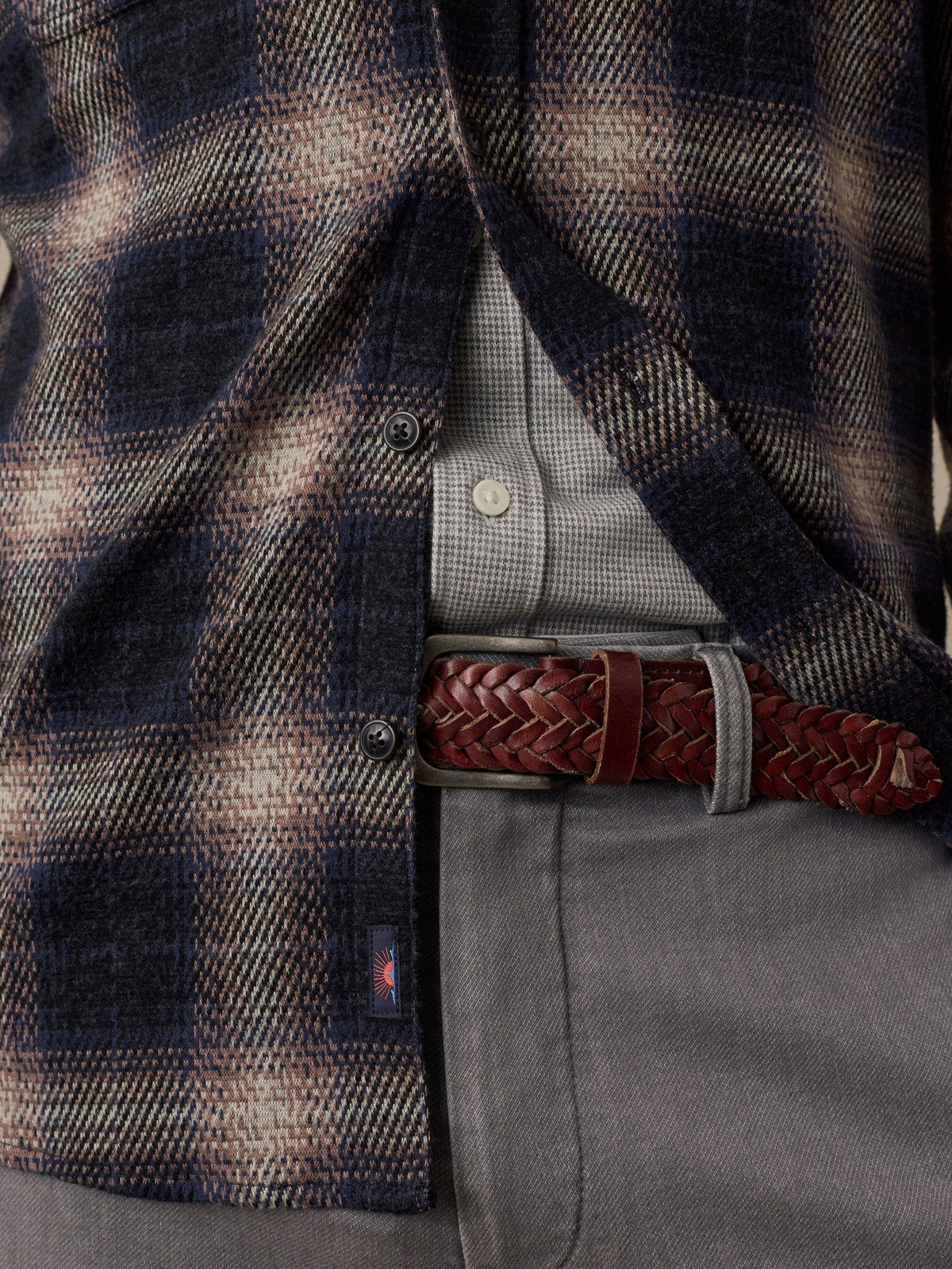 Legend Sweater Shirt - Storm Ombre Plaid