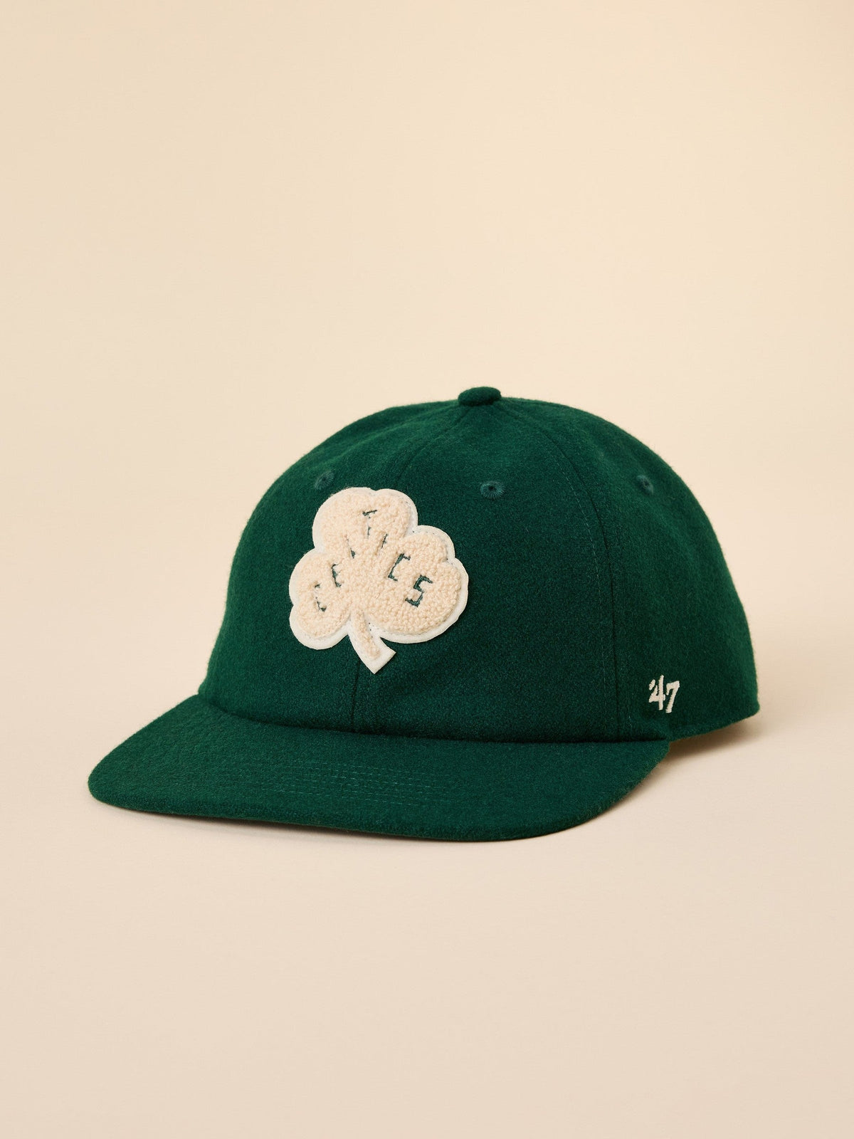 Boston Celtics Faherty X '47 Clean Up Flat Brim Hat - Dark Green