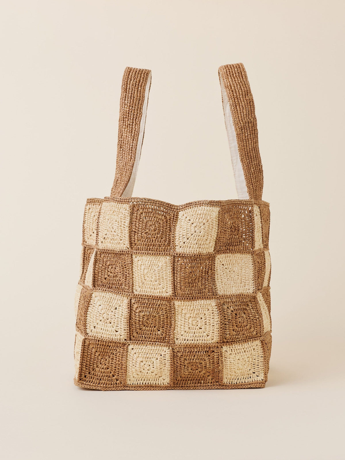 Oversized Artisan Straw Tote - Natural