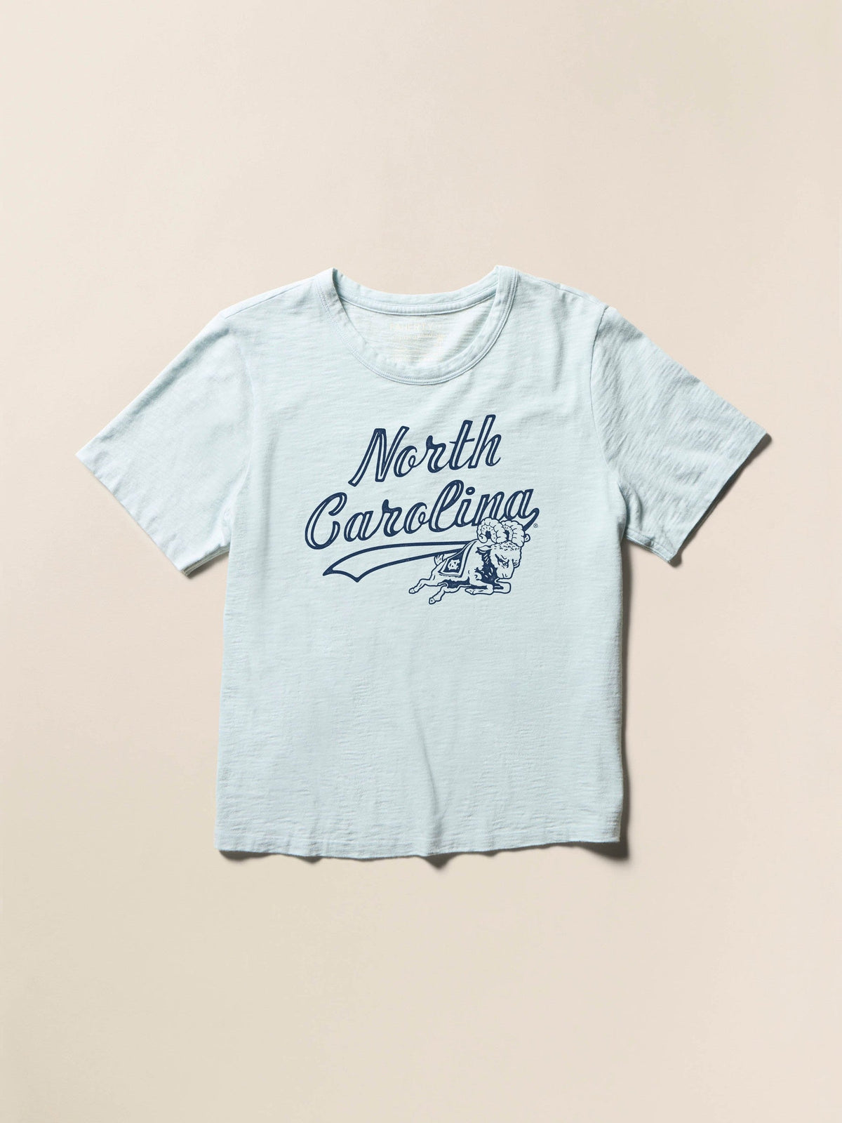 University of North Carolina Sunwashed Regenerative Tee - Sky