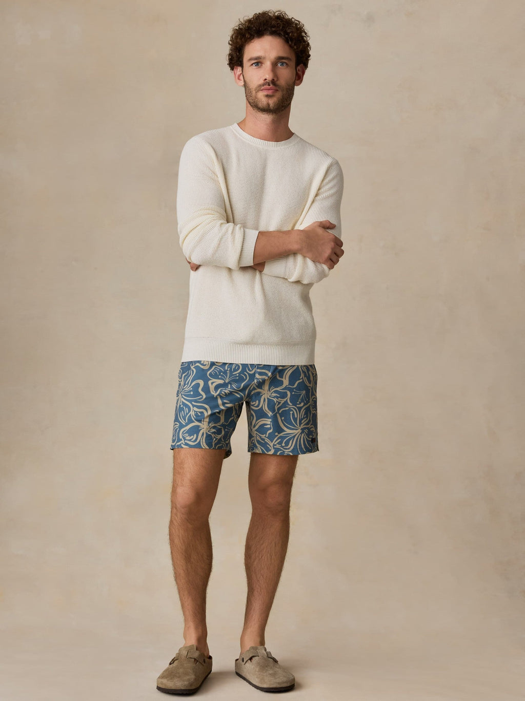 All Day Boardshort - Aqua Sand Blossom