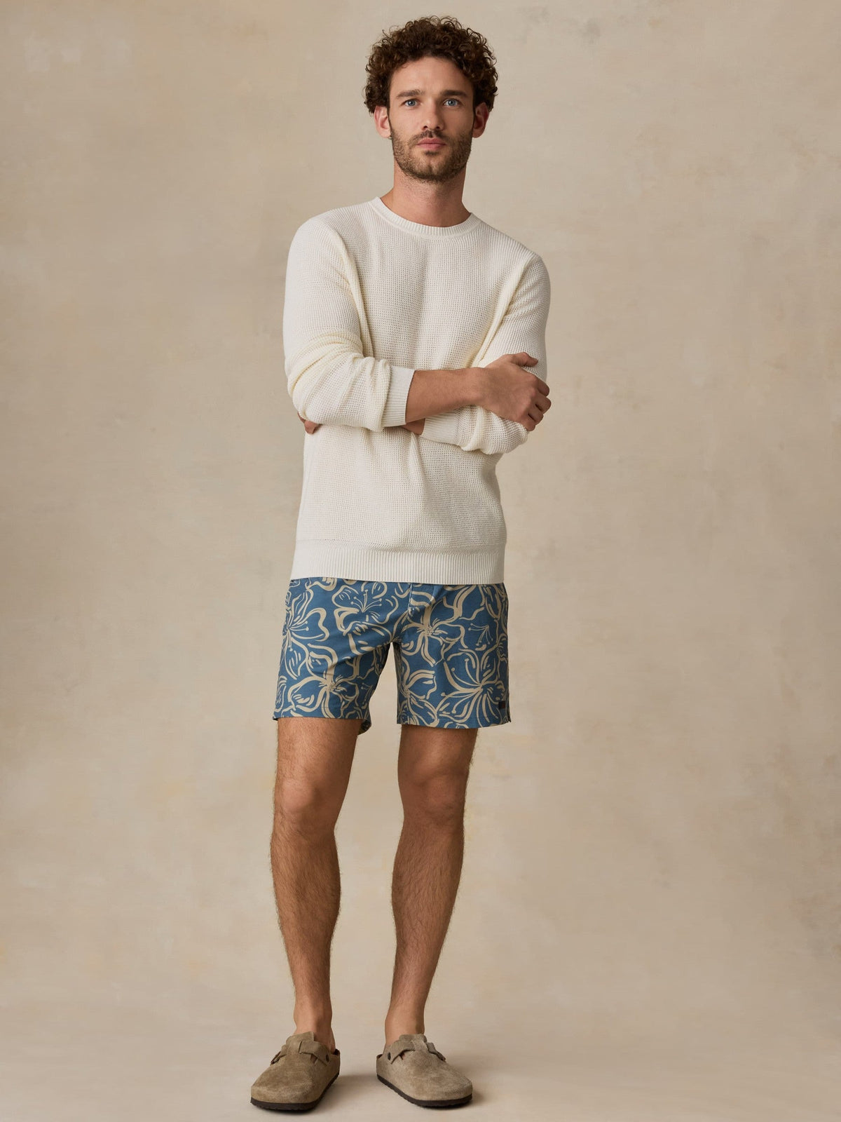 All Day Boardshort - Aqua Sand Blossom