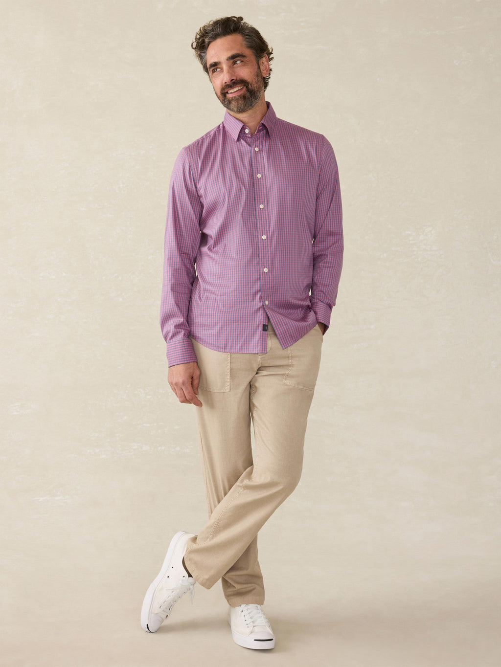 The Movement Shirt (Tall) - Blue Rose Gingham