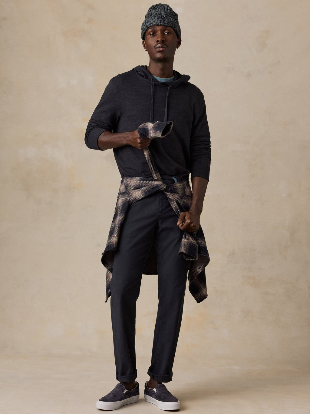 Sunwashed Organic Hoodie - Ridge Black