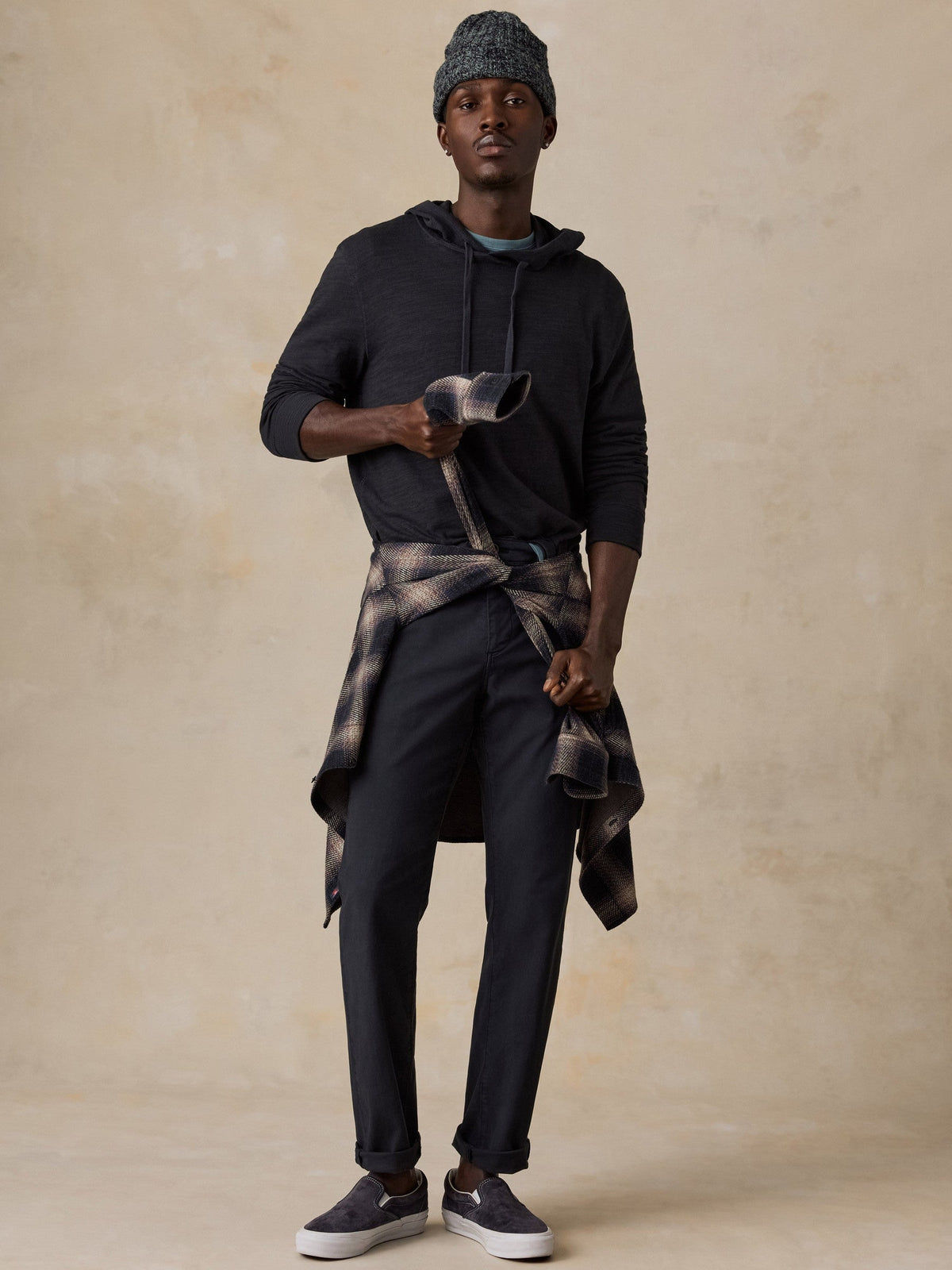 Sunwashed Organic Hoodie - Ridge Black