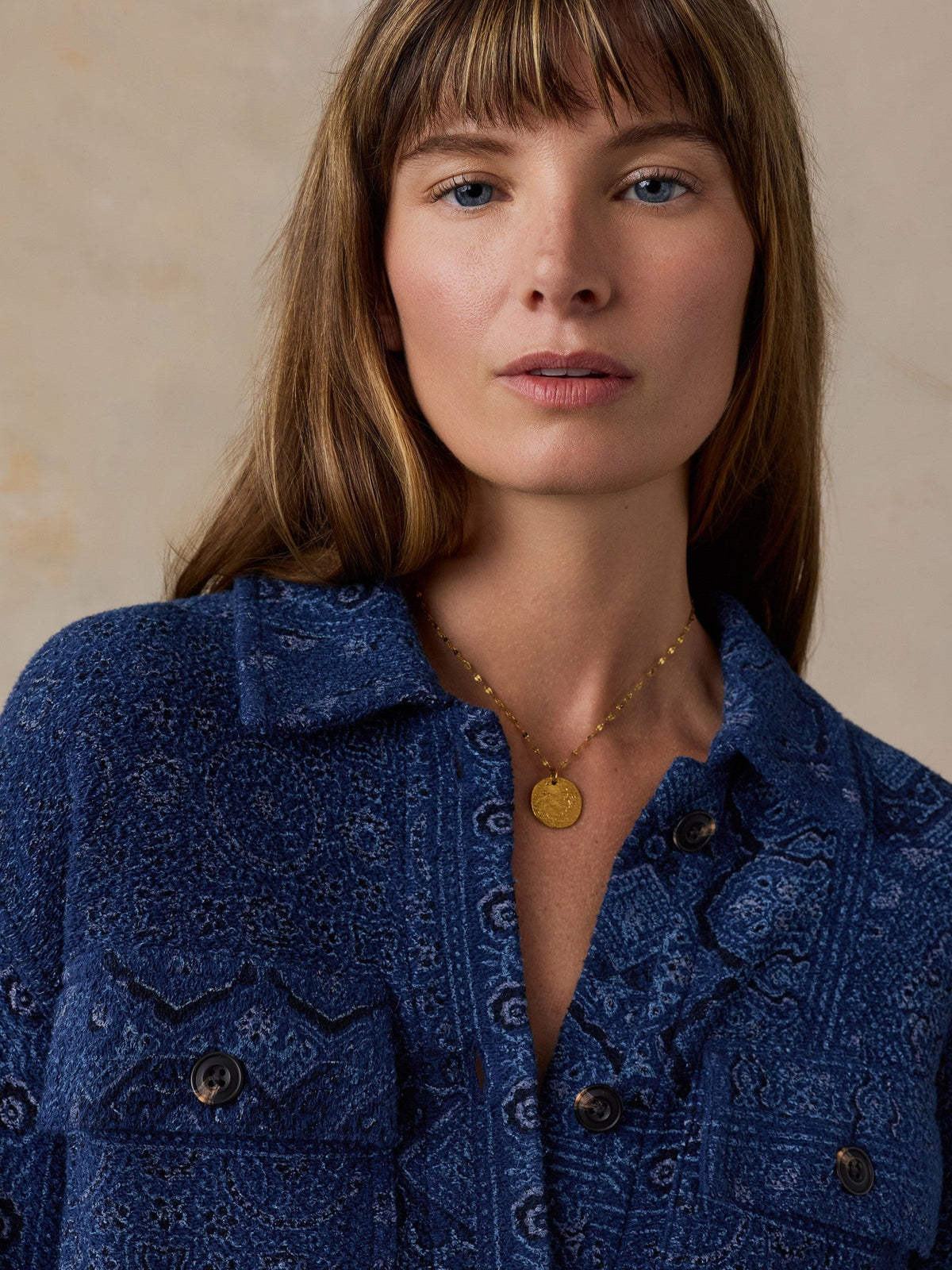 Twill Terry Shirt Jacket - Bayshore Bandana