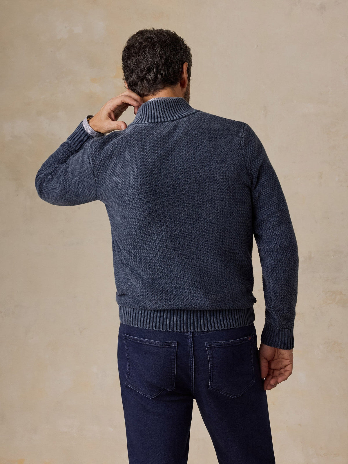 Sunwashed Dockside Quarter Button - Abyss Navy