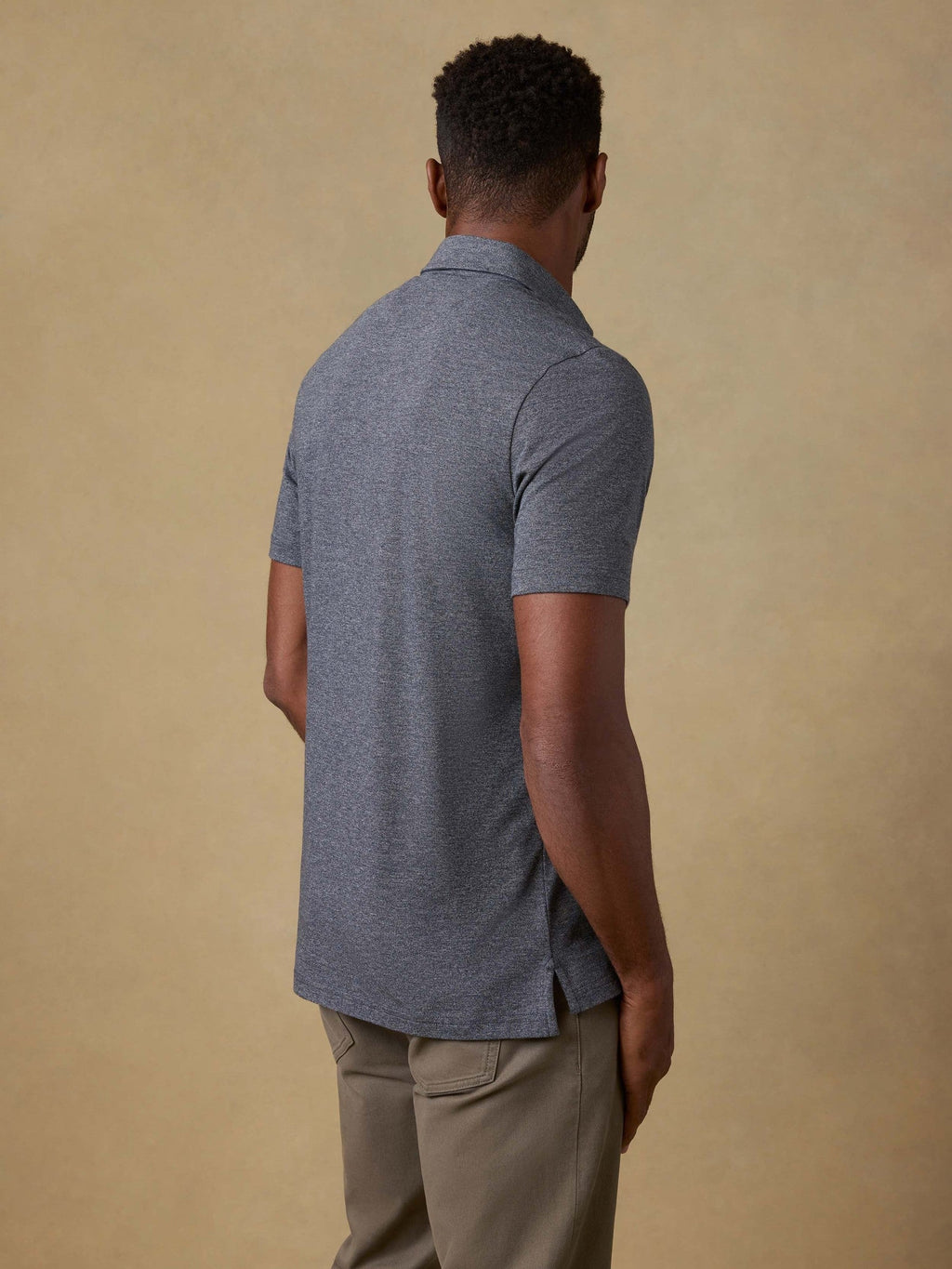 Short-Sleeve Movement Pique Polo - Dusty Iron Heather
