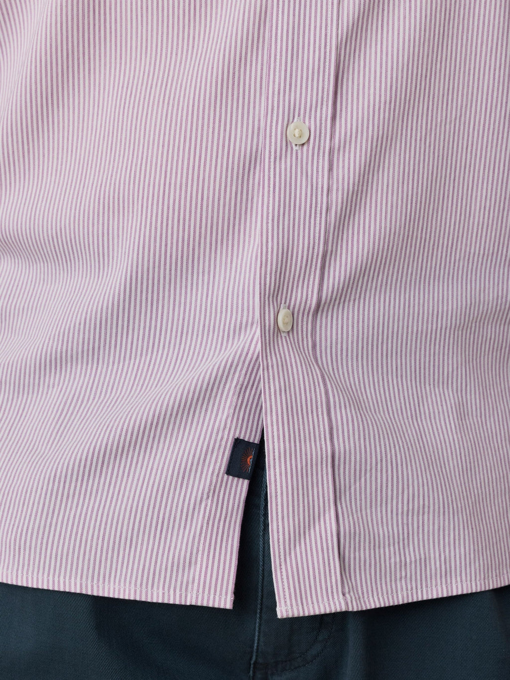 The Movement Shirt - Berry Cloud Stripe