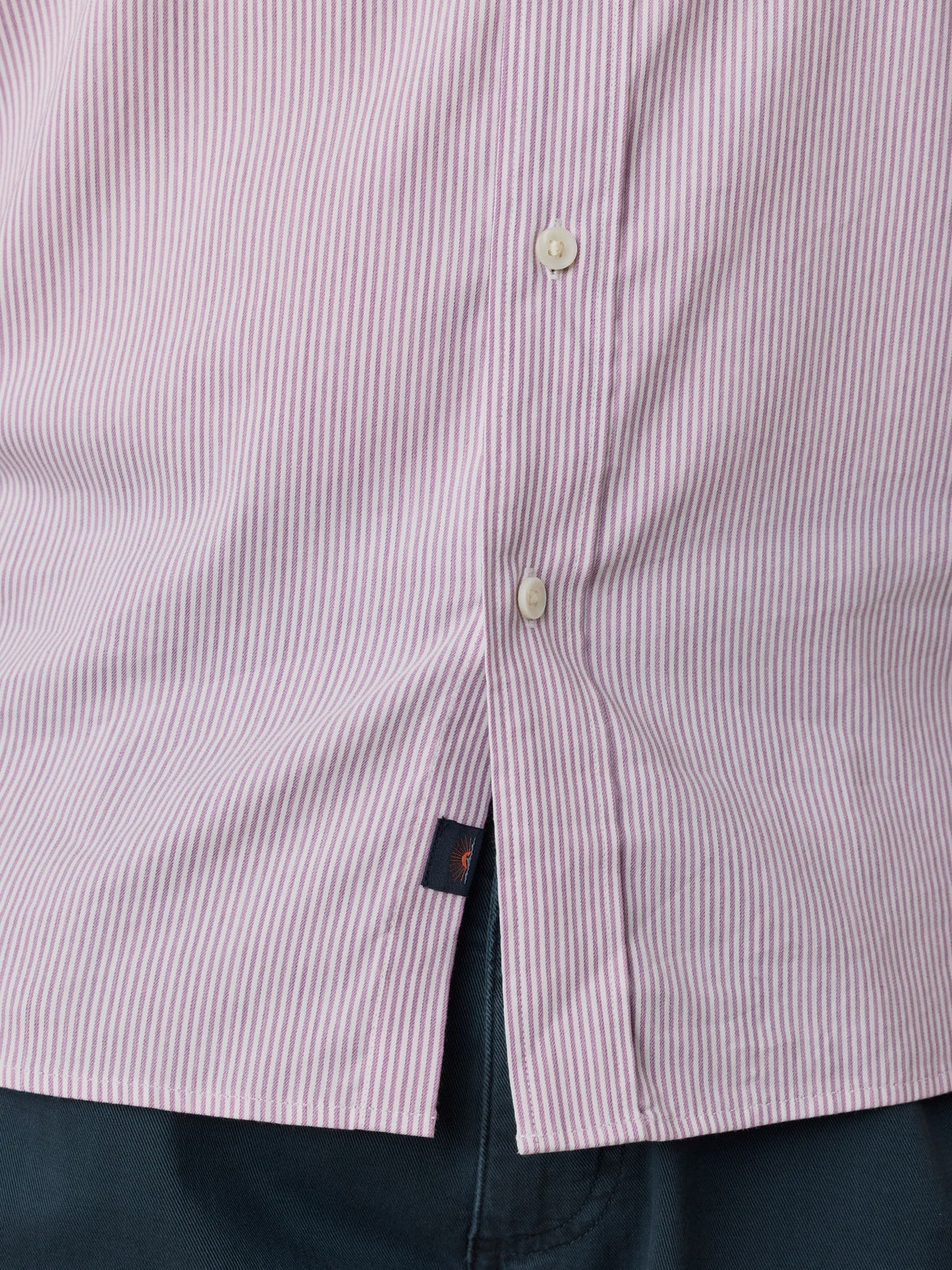 The Movement Shirt - Berry Cloud Stripe