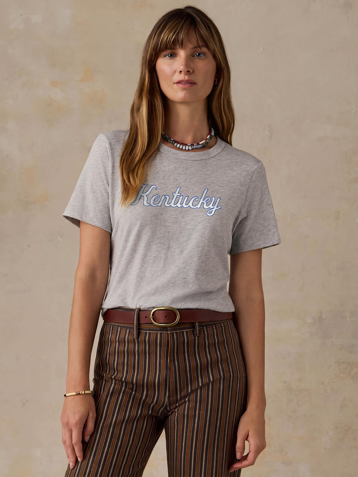 University of Kentucky Sunwashed Regenerative Tee - Dune Grey Heather