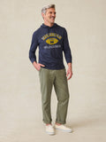 University of Michigan Sunwashed Organic Hoodie - Blue Nights
