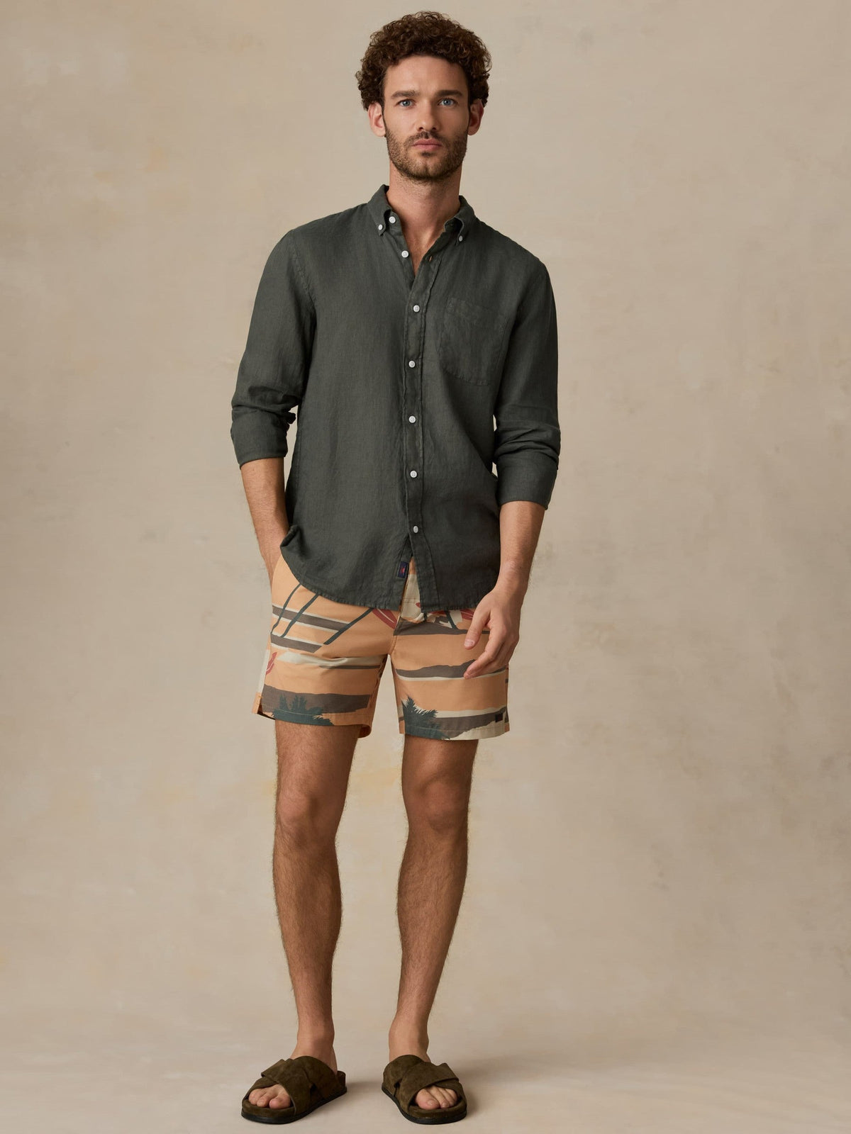 Sunwashed Linen Shirt - Light Pine