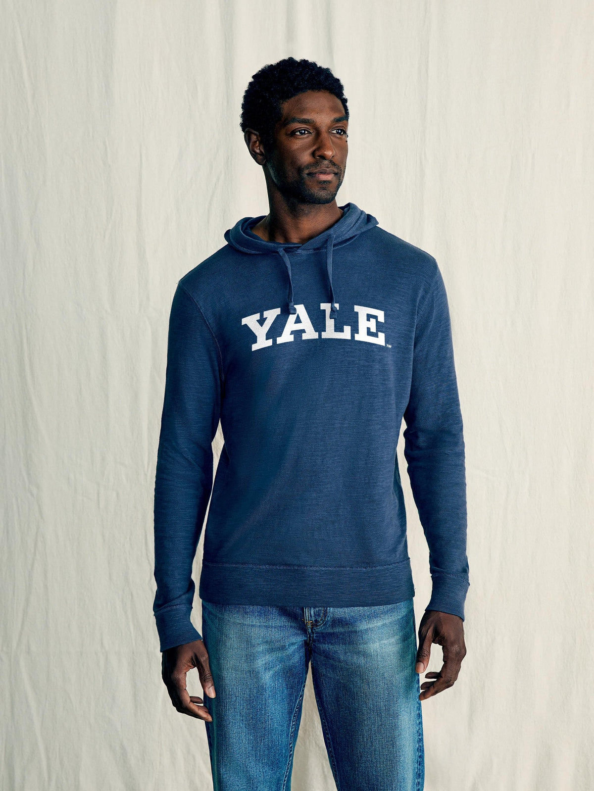 Yale Sunwashed Organic Hoodie - Blue Nights
