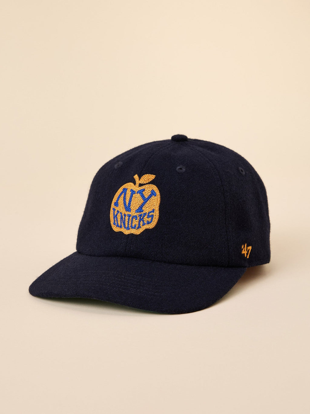 NY Knicks Faherty X '47 Clean Up Flat Brim Hat - Navy