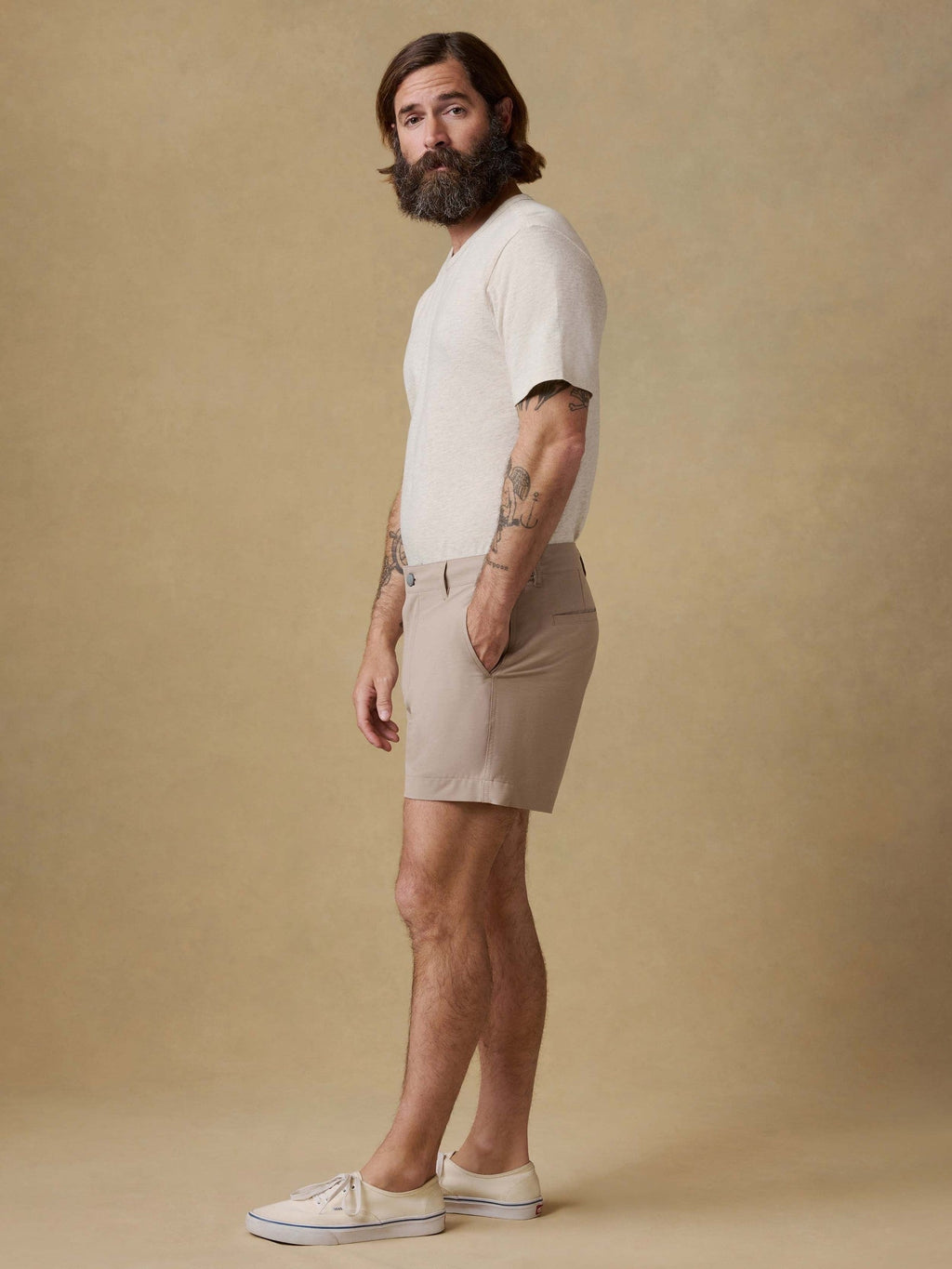 All Day Short (5") - Khaki