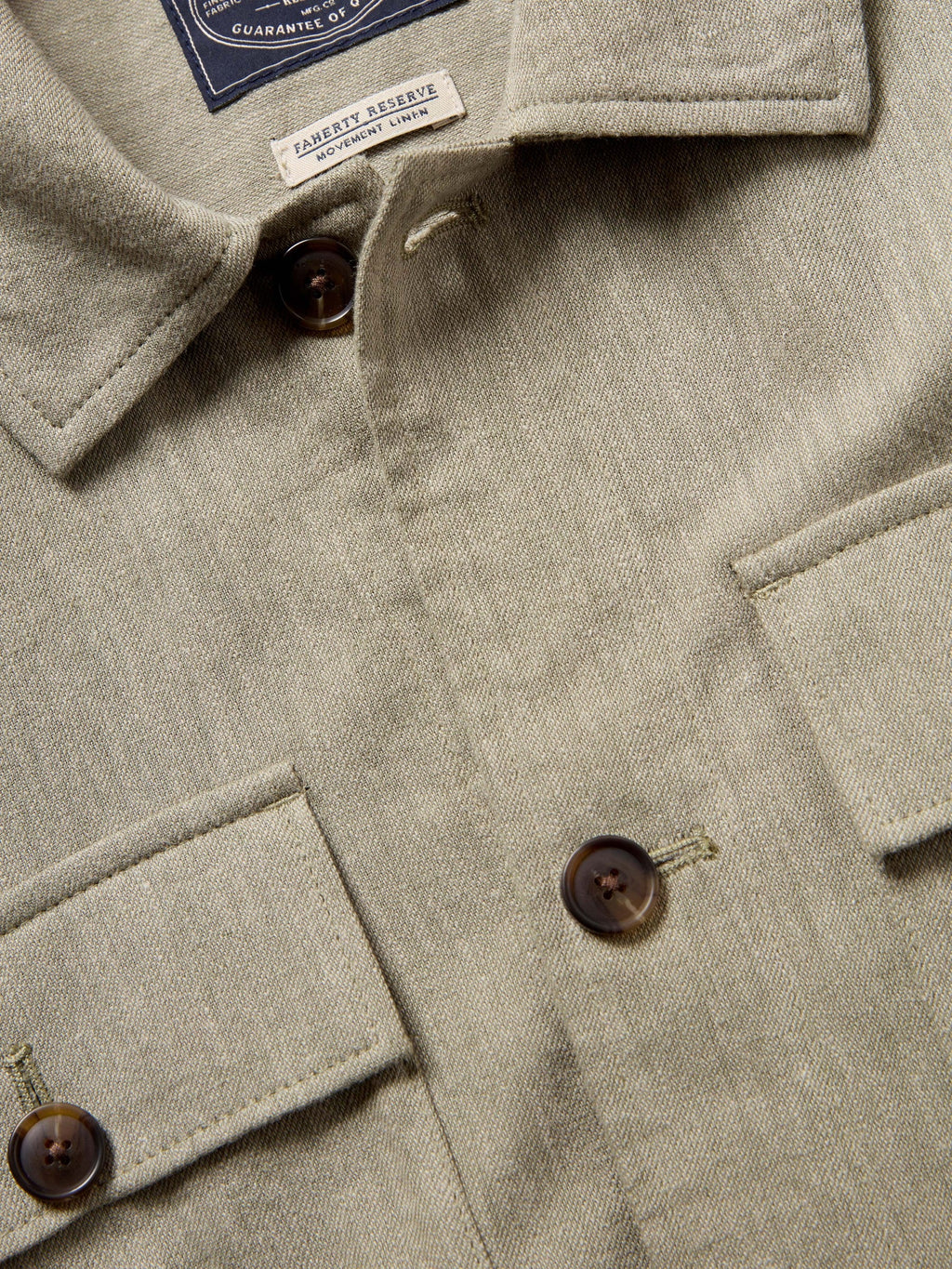 Movement Linen Shirt Jacket - Sage Cliff