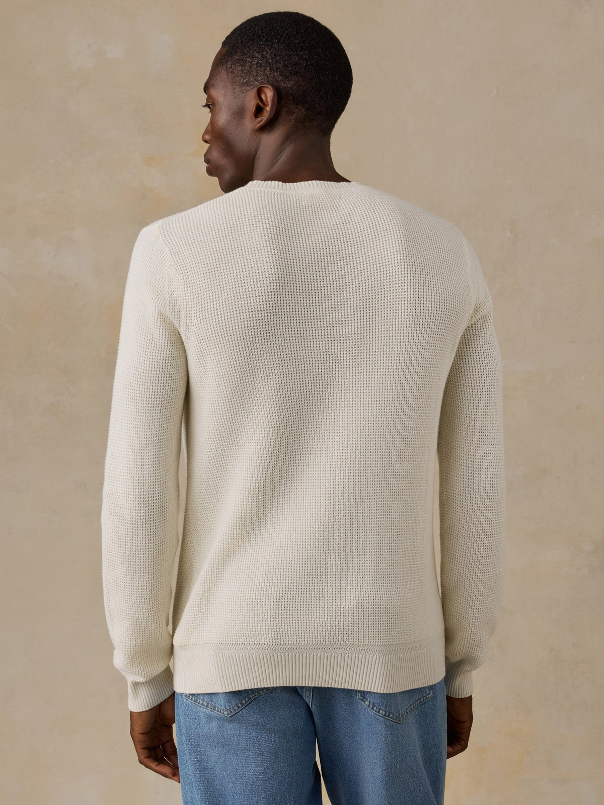 Sunwashed Crewneck Sweater - White Shell