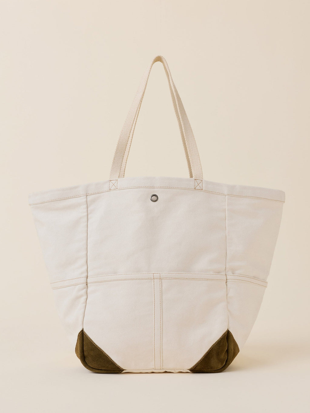 Mini Sunwashed Canvas Utility Tote - Natural