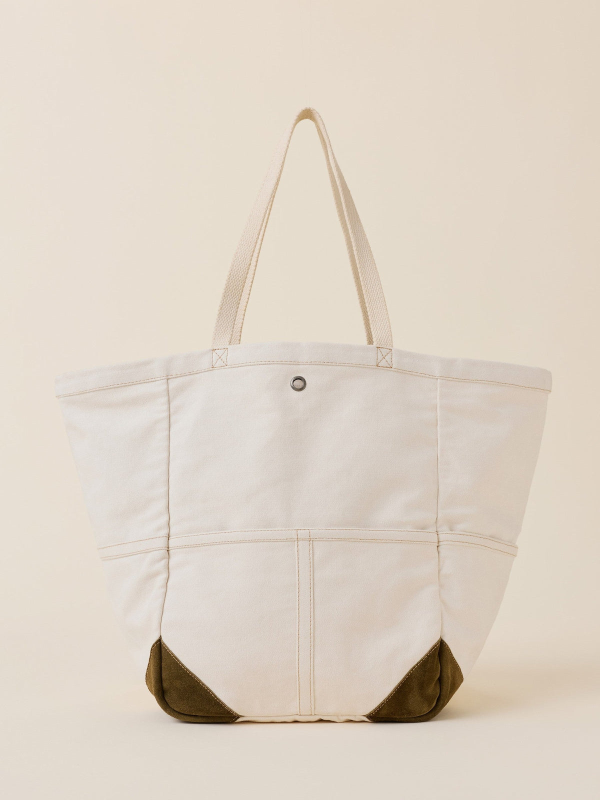 Mini Sunwashed Canvas Utility Tote - Natural