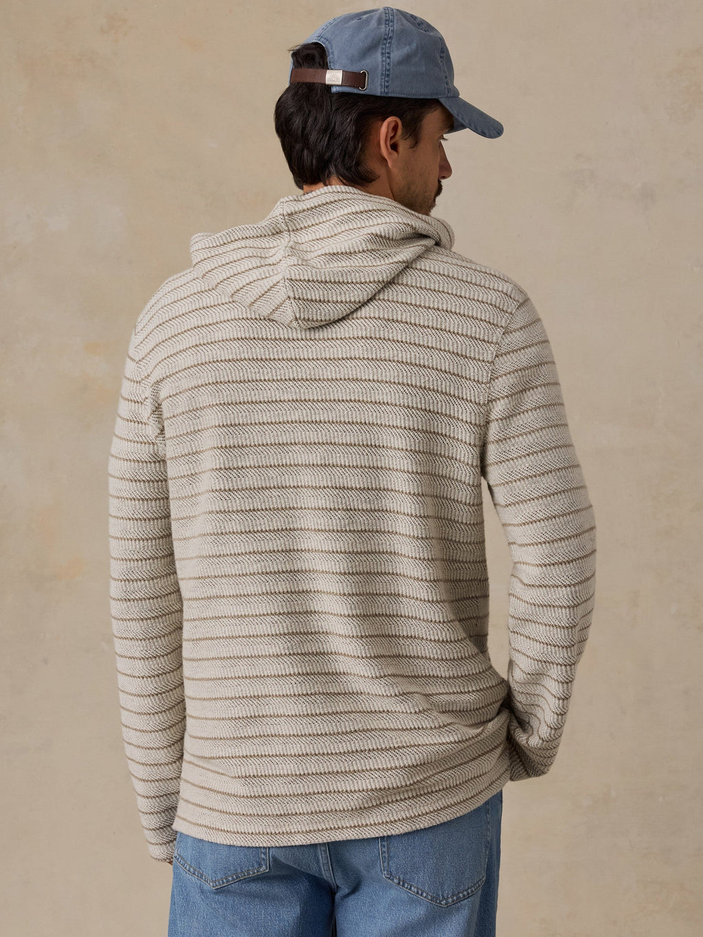 Whitewater Hoodie - Stone Brown Stripe