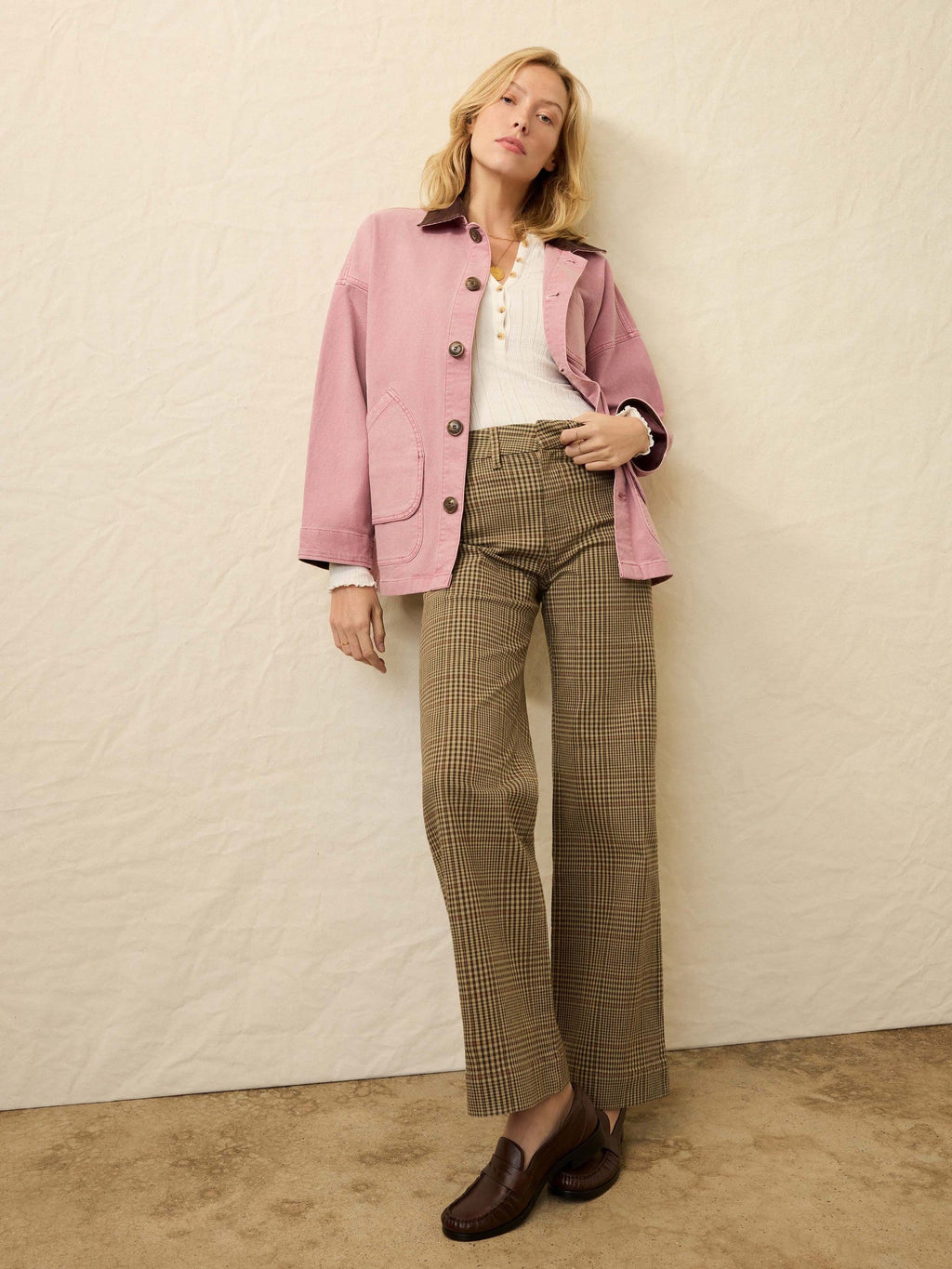 Twill Tide Slim Straight Pant - Wildwood Plaid