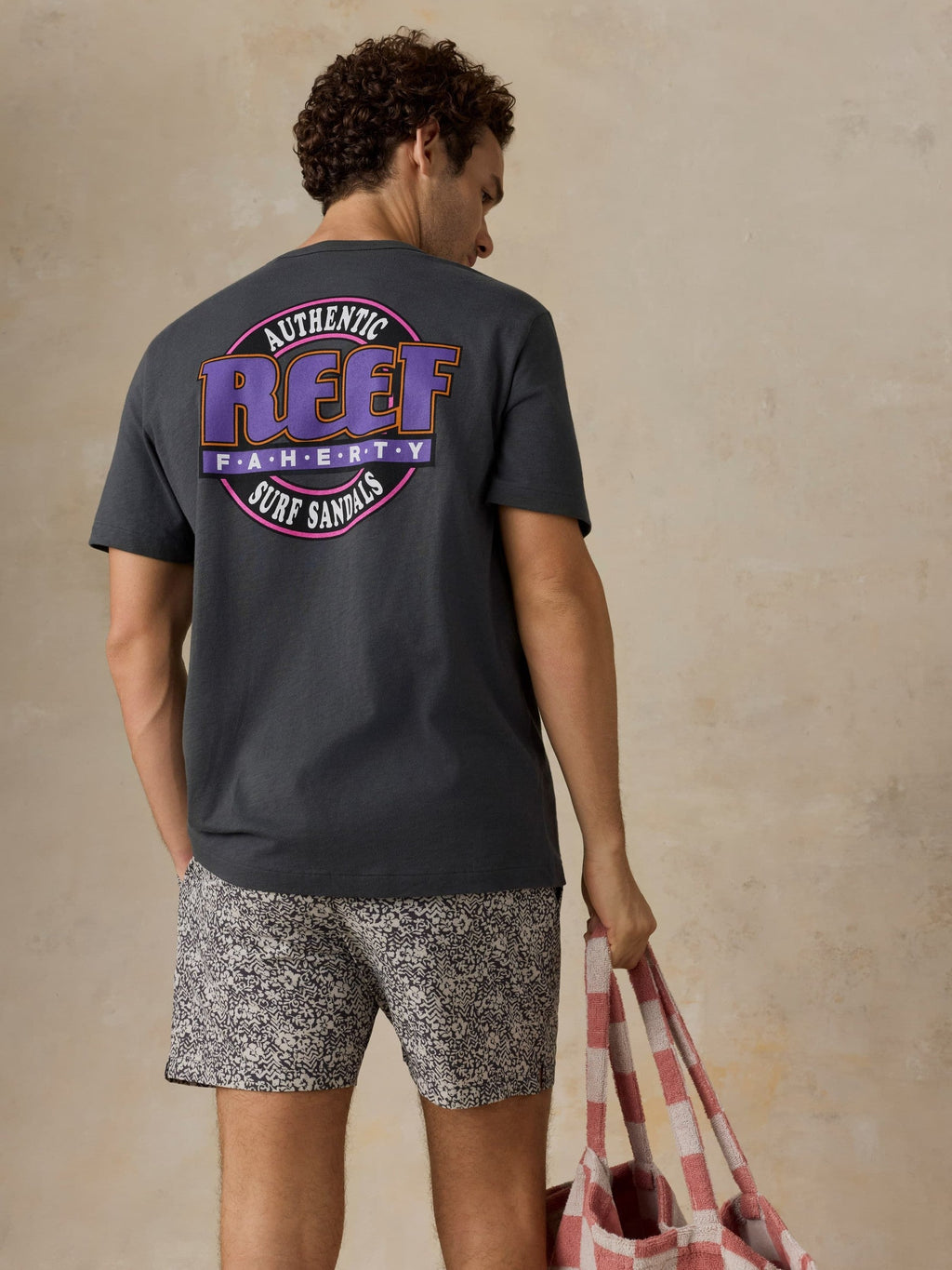 Faherty x REEF Sunwashed Graphic Tee - Graphite