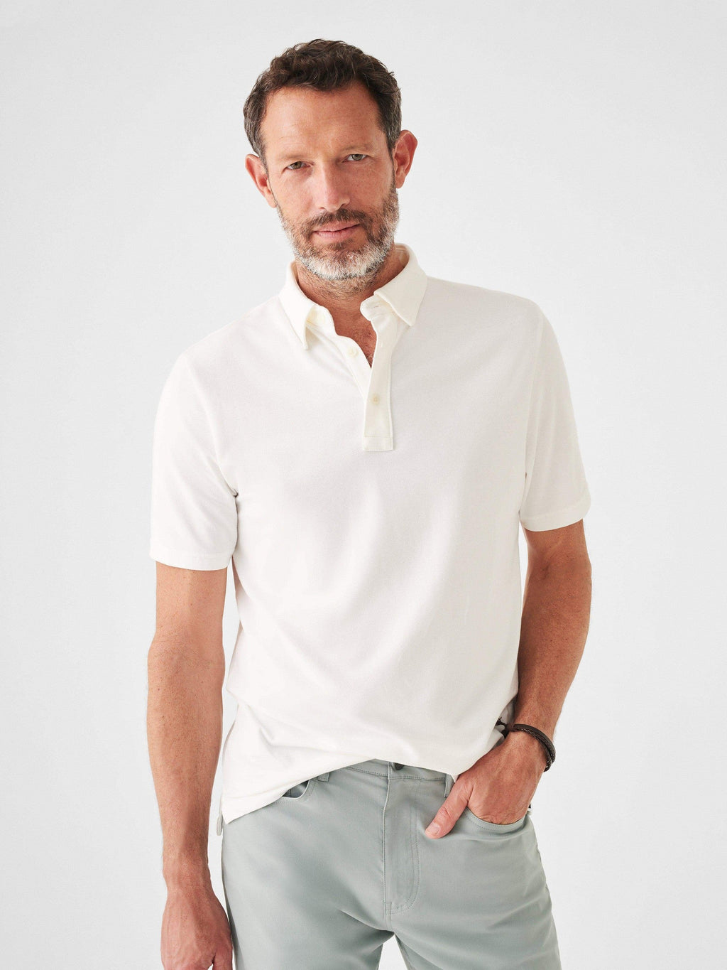 Short-Sleeve Movement Polo (Tall) - White