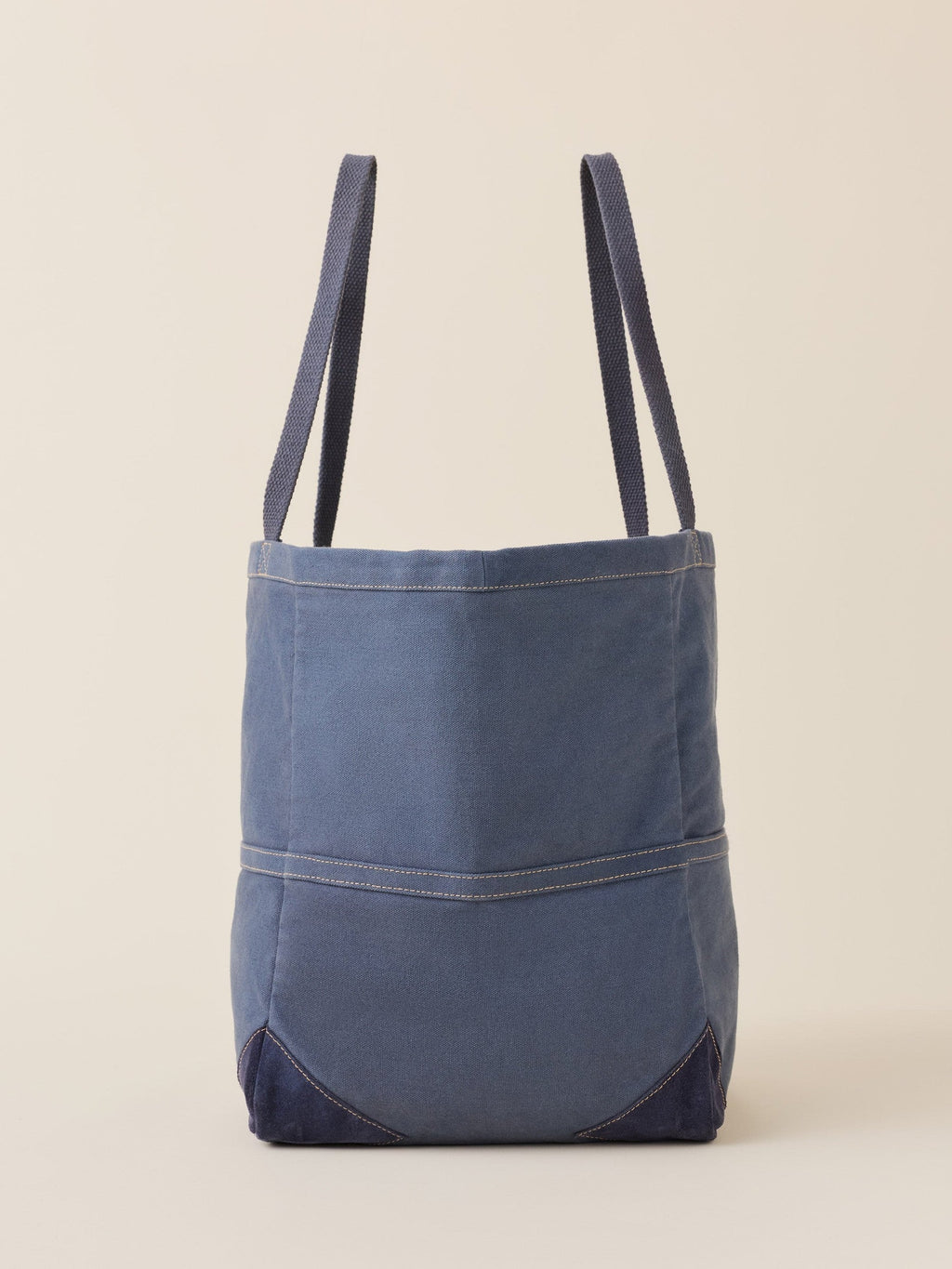 Mini Sunwashed Canvas Utility Tote - Denim