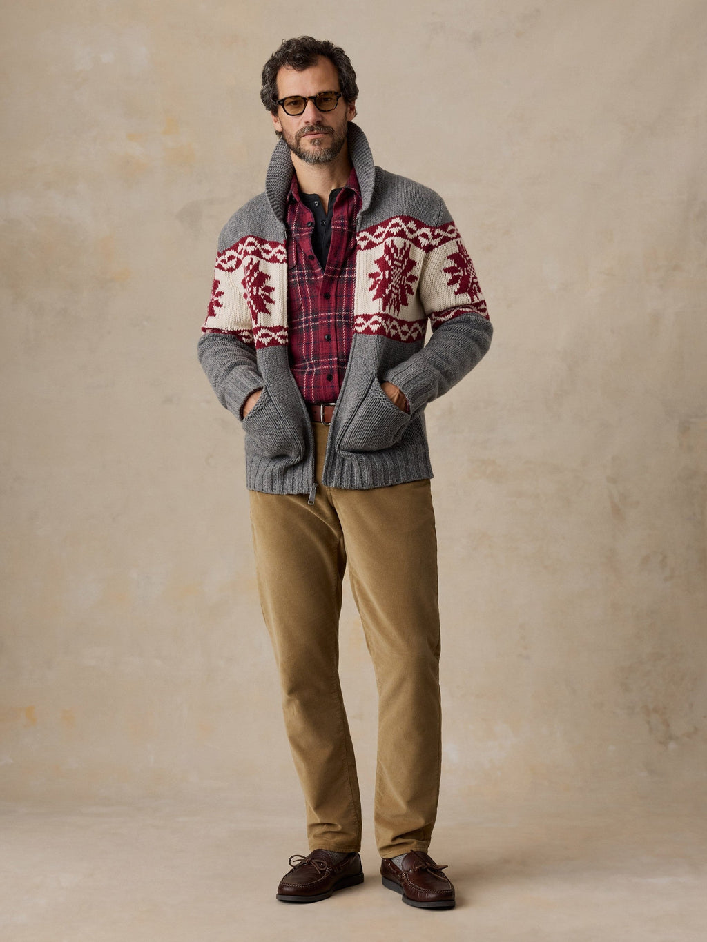 Winter Zip Cardigan - Cranberry Peak Snowfall