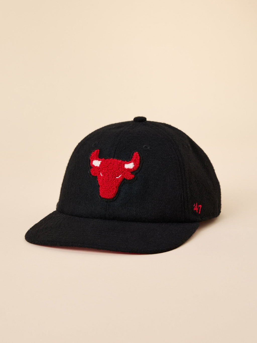 Chicago Bulls Faherty X '47 Clean Up Flat Brim Hat - Black