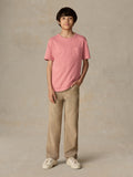 Big Kids Sunwashed Regenerative Pocket Tee - Faded Flag