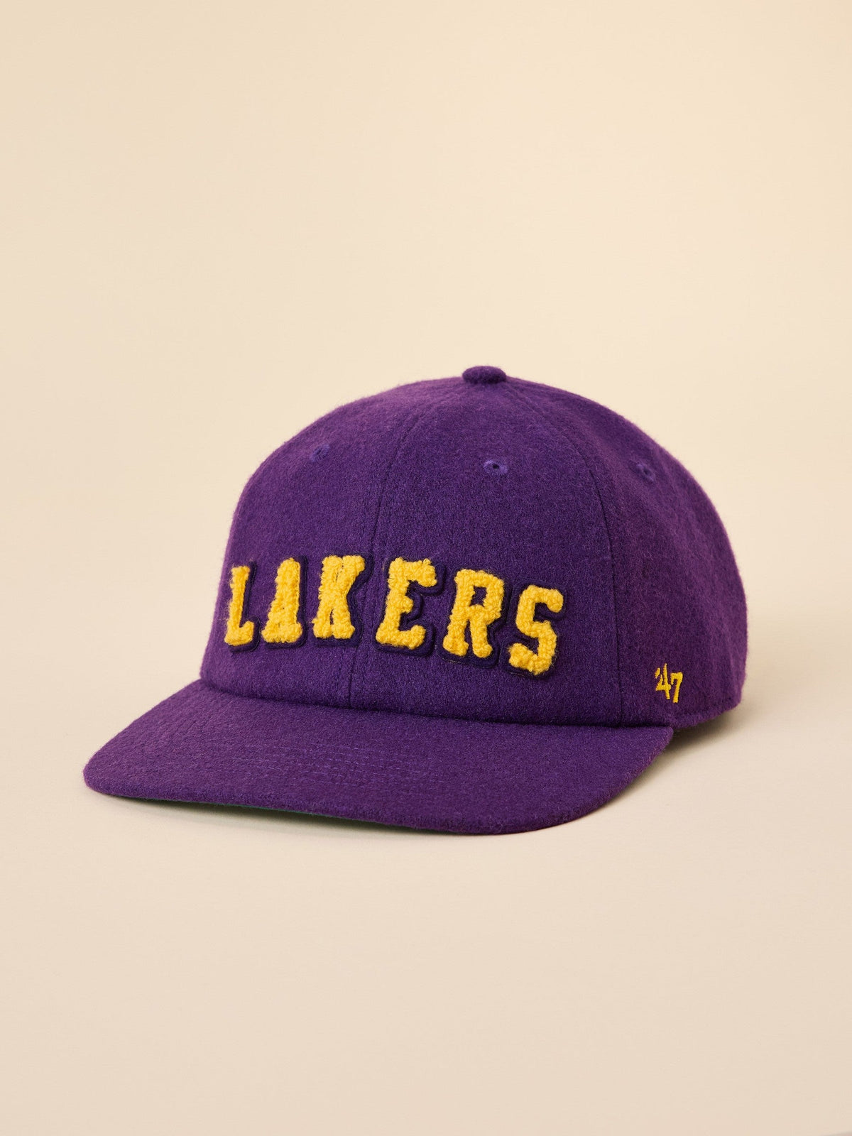 Los Angeles Lakers Faherty X '47 Clean Up Flat Brim Hat - Purple
