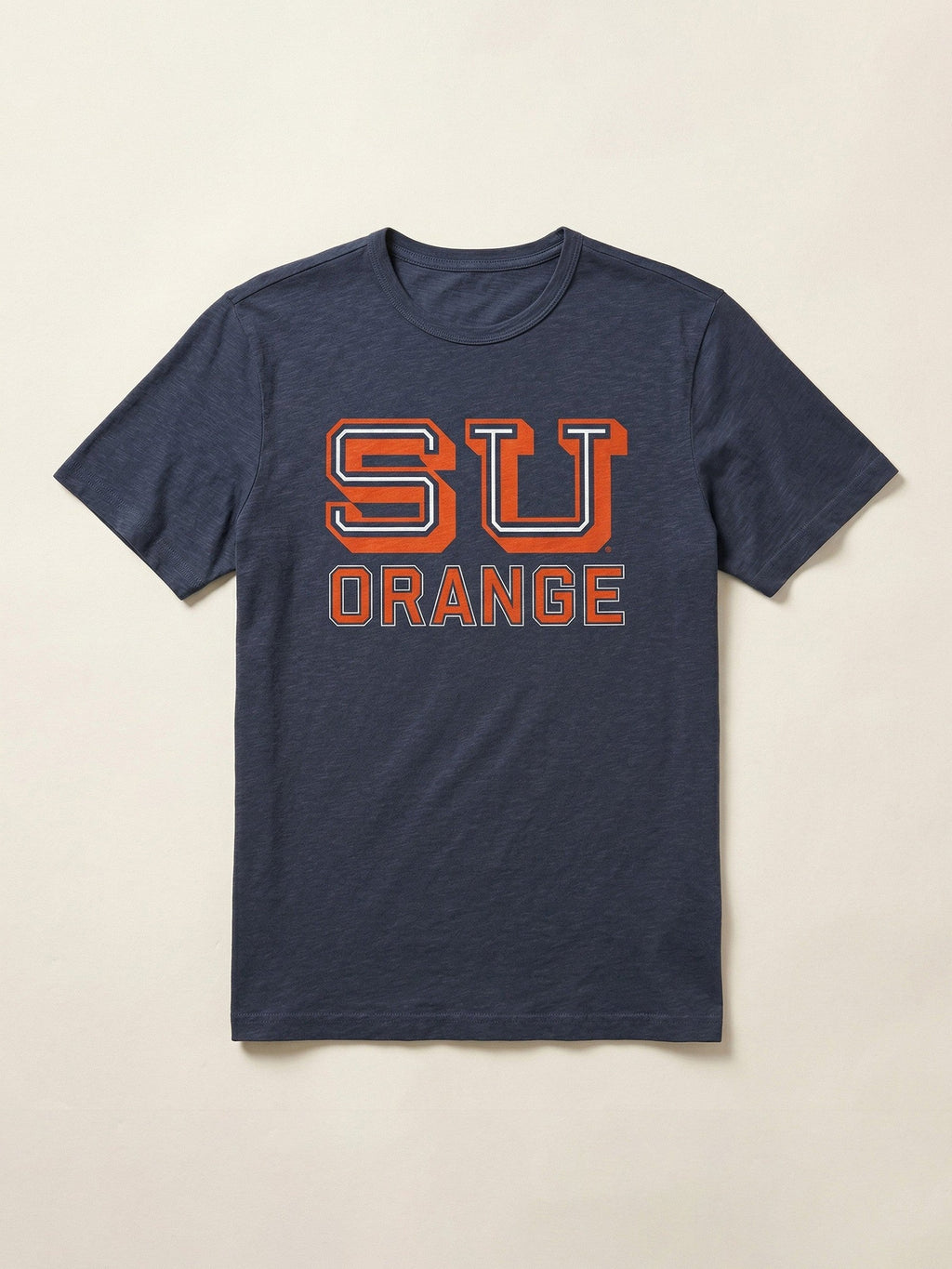 Syracuse University Sunwashed Regenerative Tee - Dune Navy