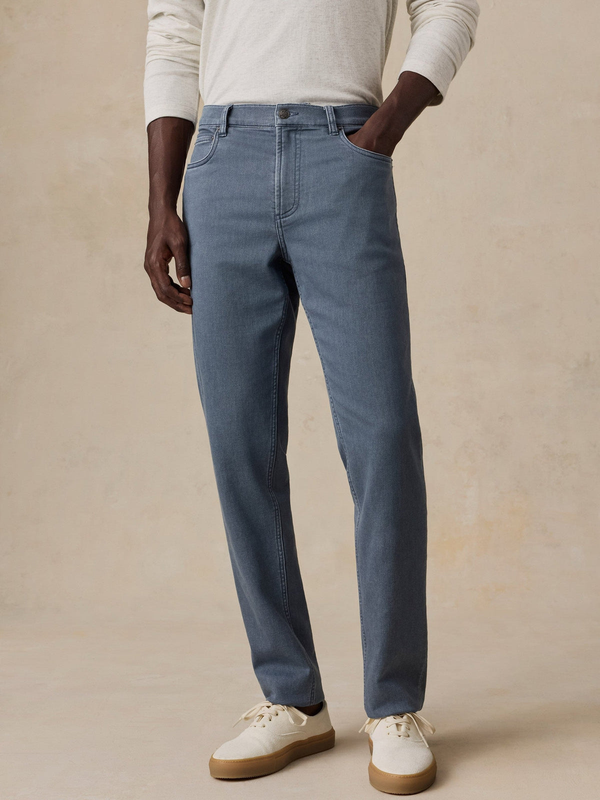 Stretch Terry 5-Pocket Pant - Dark Slate
