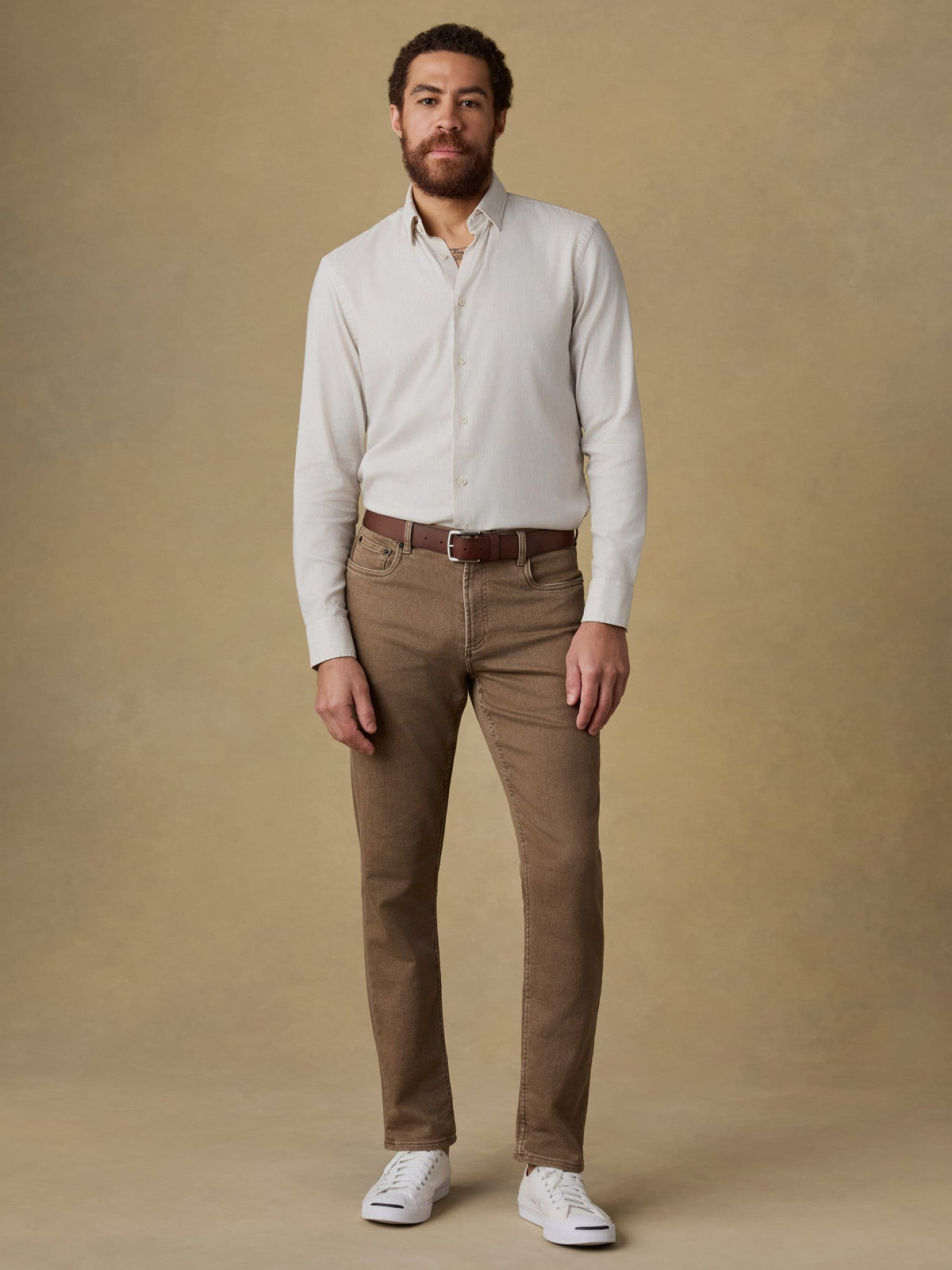 Movement Monterey Shirt - Wood Wall Stripe