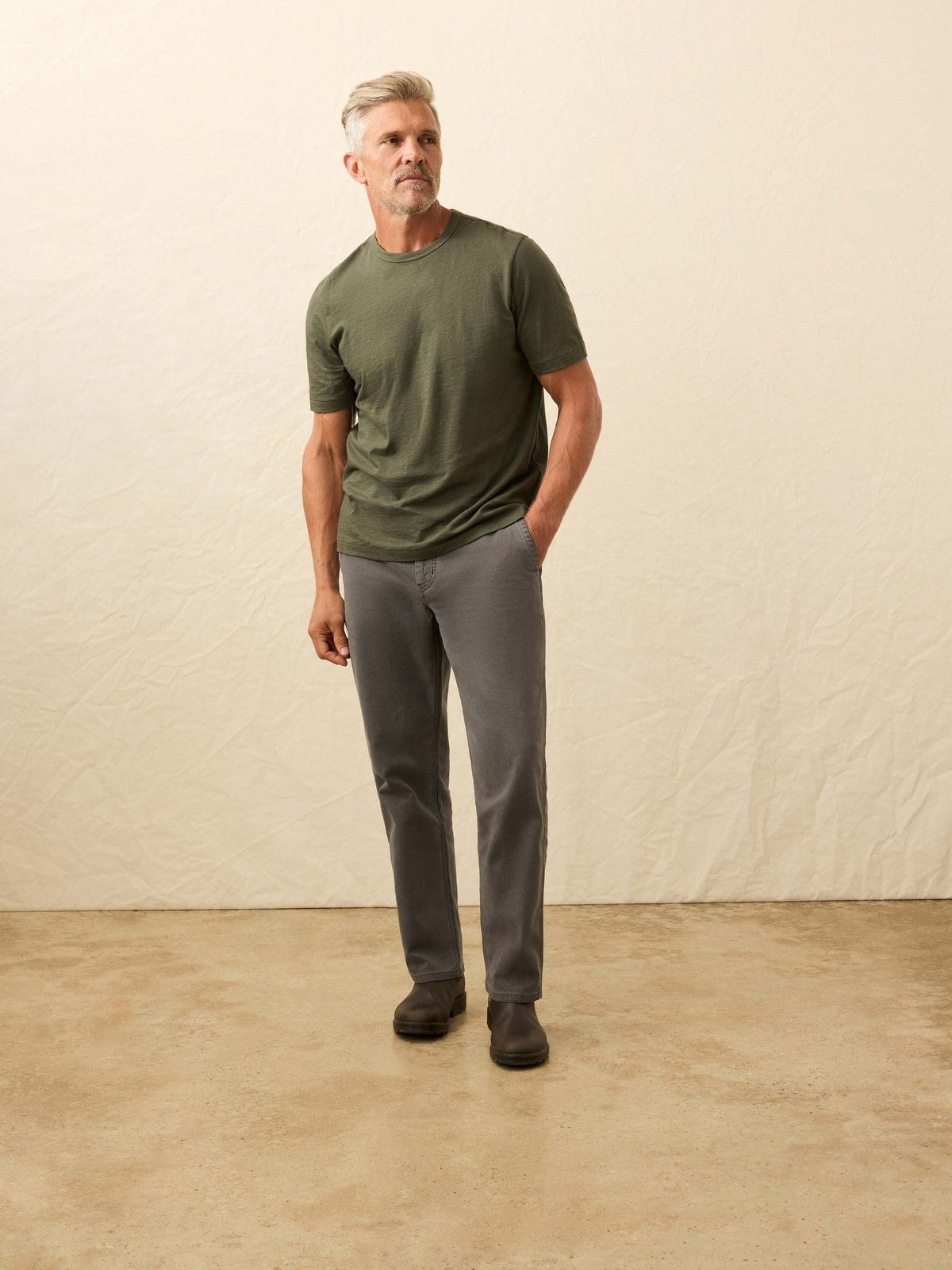 Sunwashed Regenerative Tee - Fall Evergreen