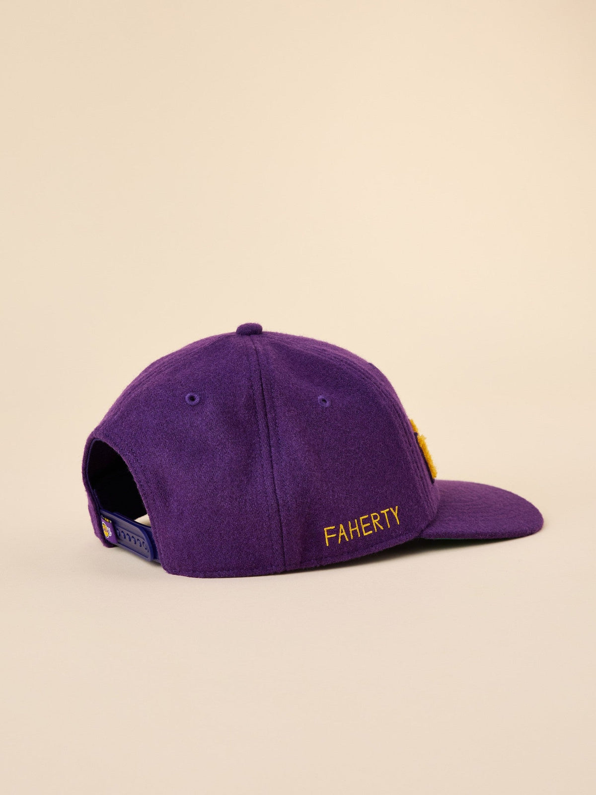 Los Angeles Lakers Faherty X '47 Clean Up Flat Brim Hat - Purple