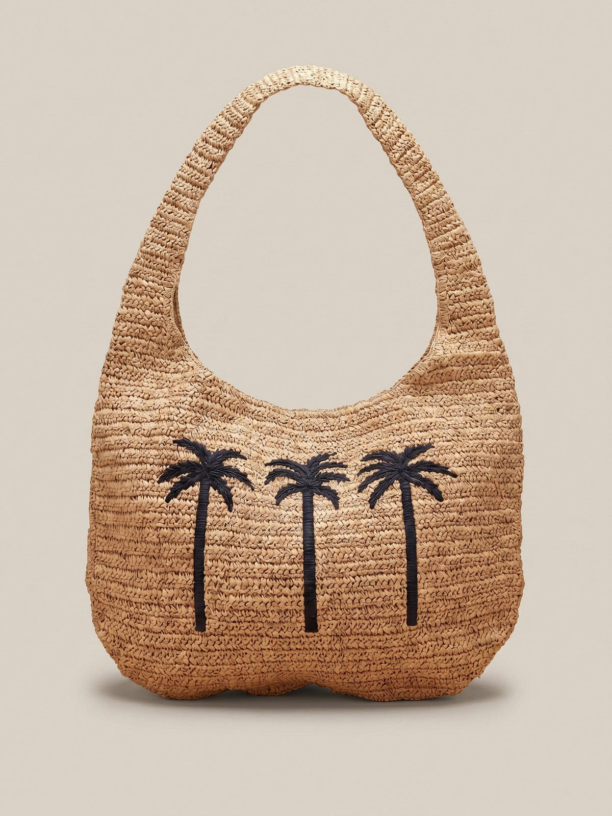 Straw Palm Beach Tote - Toasted Natural