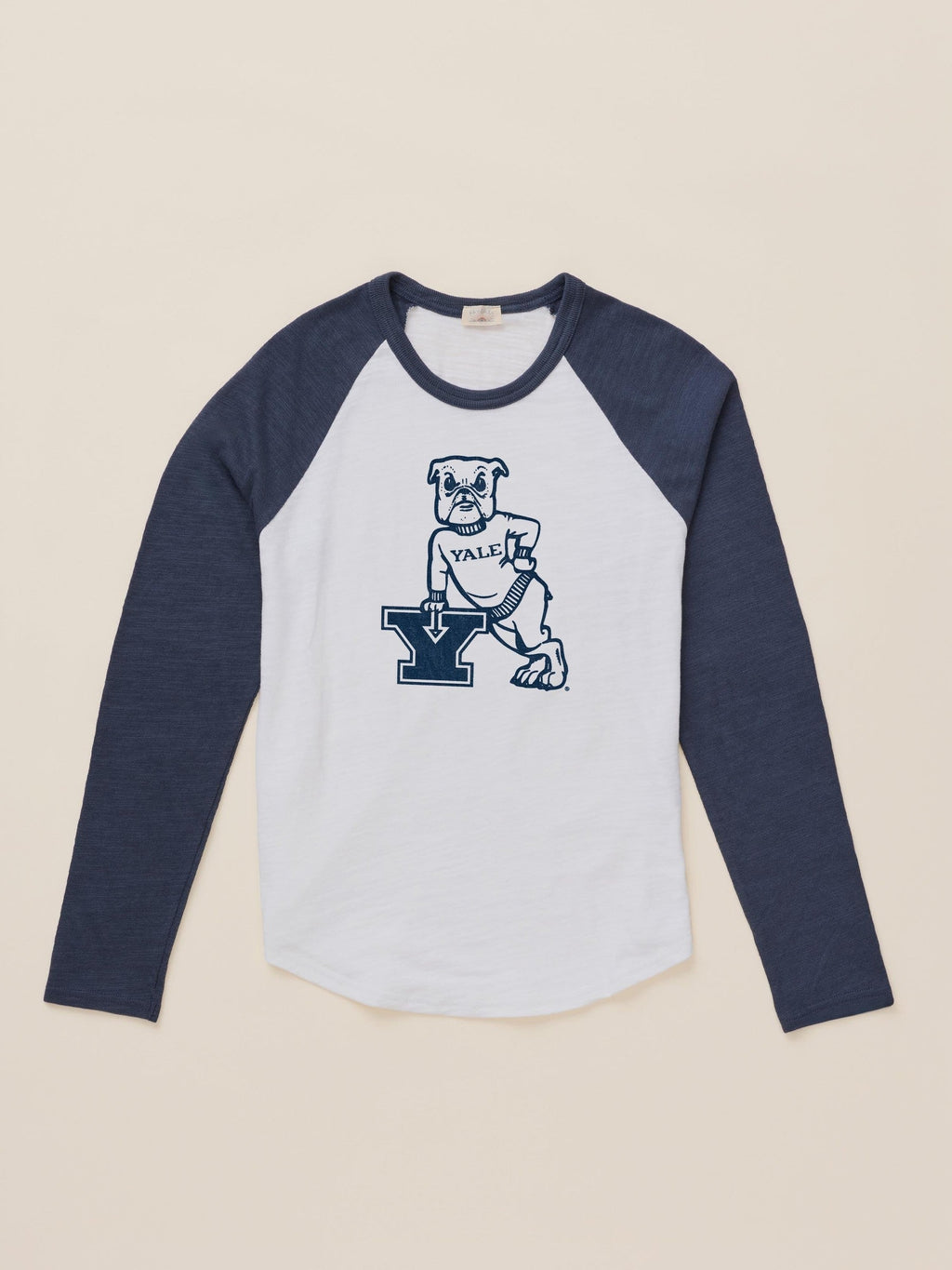 Yale Sunwashed Organic Raglan Long-Sleeve - Blue Nights