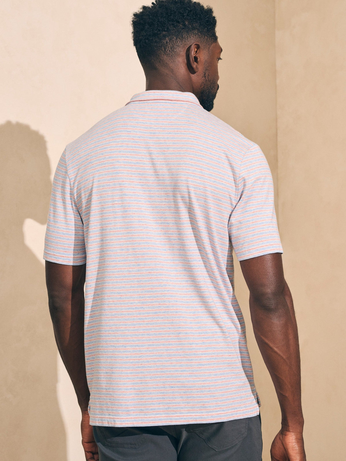 Short-Sleeve Movement Polo - Horizon Line Stripe